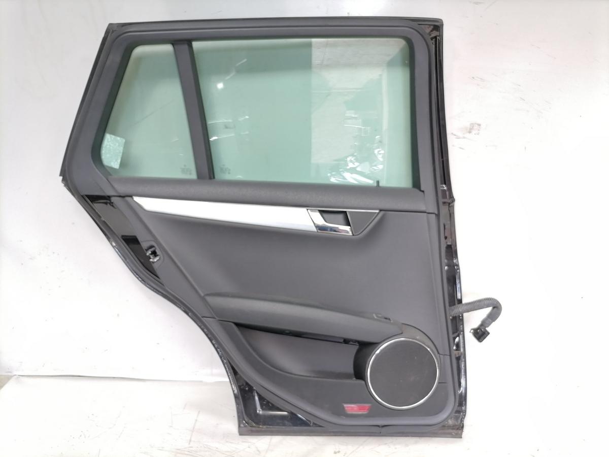 Mercedes C Klasse S204 original T&uuml;r hinten links 197 Obsidianschwarz Kombi Bj.2008